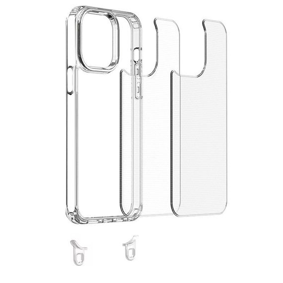 Чохол TPU Transparent with Straps для Apple iPhone 13 / 14 (6.1") | Зображення 4