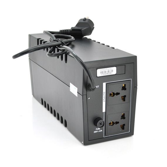 ДБЖ Ritar RTP625 (375W) Proxima-L, LED, AVR, 2st, 2xUNIVERSAL socket, 1x12V7Ah, plastik Case ( 300 x 100 x 140 ) | Зображення 1