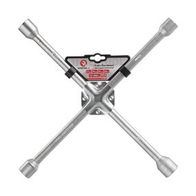 Ключ балонний хрестовий, укріплений, 406×16 мм, 17×19×21×22 мм INTERTOOL HT-1597