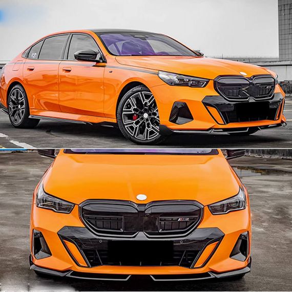 Накладка на передній бампер Lip (для M-Sport, Карбон) для BMW 5/i5 серія G60/60E/61 2023- рр | Зображення 1