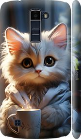 Чохол на LG K10 / K410 Білий кіт "5646m-349-2448"