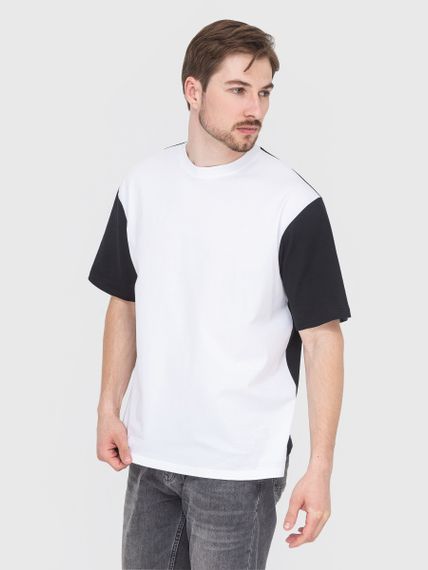 Футболка чоловіча чорно-біла, 3XL
