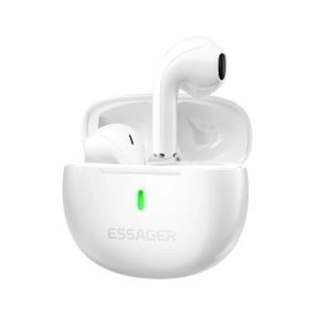 Бездротові навушники ESSAGER (color box) Shining TWS Bluetooth earphones White