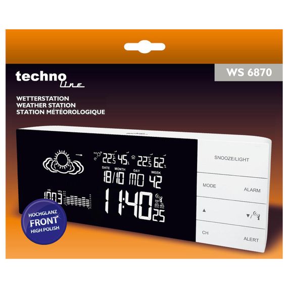 Метеостанція Technoline WS6870 White (WS6870) | Зображення 3