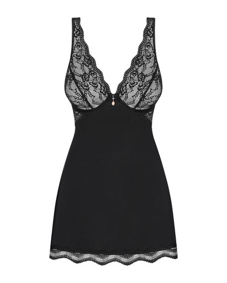 Сорочка Obsessive Luvae babydoll Чорний S/M | Зображення 2