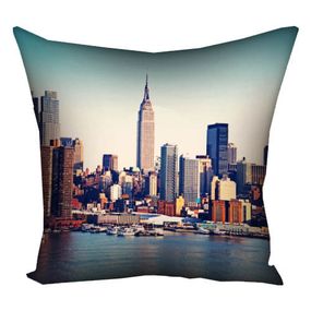 Подушка габардинова з принтом New York 50x50 (5P_OS205)