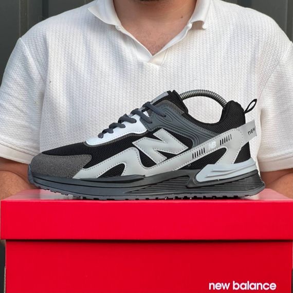 Кросівки New Balance матеріал текстиль/замш колір сірий,чорний, білий | Зображення 8