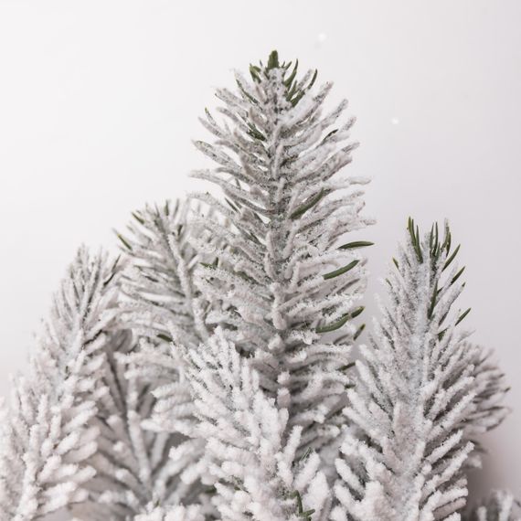 Штучний підсвічник вінок Новорічний з декором засніженим на 1 свічку SOK-O-4 | Зображення 2