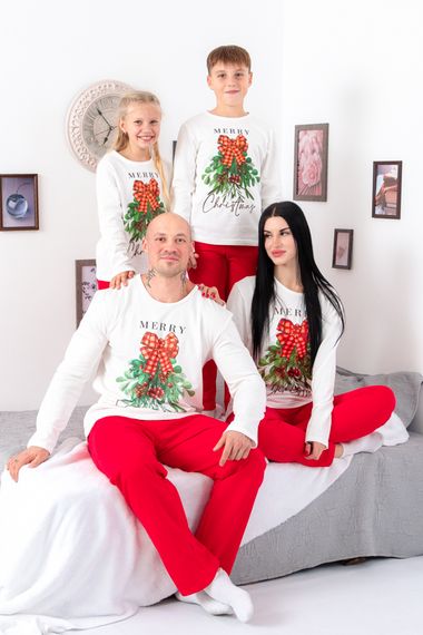 Піжама жіноча "Family look" Носи своє 46 Білий (p-12557-140878) | Зображення 2