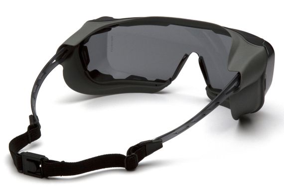 Окуляри захисні з ущільнювачем Pyramex Cappture-Plus (gray) Super Anti-Fog H2MAX, сірі | Зображення 3