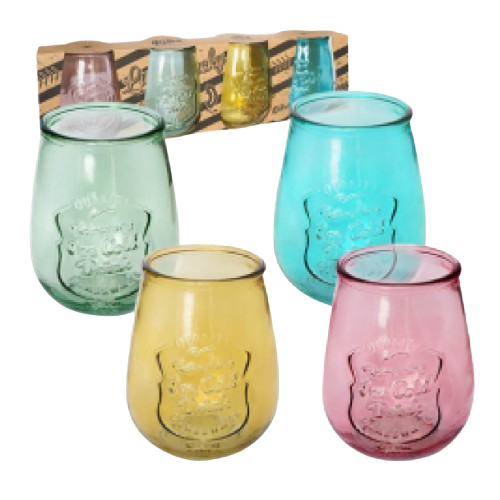 Набір склянок Ретро мікс 700мл 4шт 9450-1 S&T