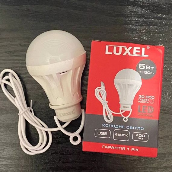 Світлодіодна USB лампа Luxel 063-USB 5Вт з гачком для кемпінгу дому та аварійного освітлення | Зображення 4