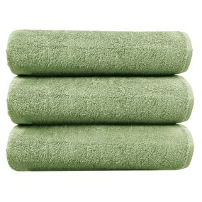 Набор полотенец SoundSleep Delicat 2 шт с петелькой махровых 50х90 см и 70х140 см 500 г оливковые (2800004680110)
