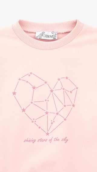Костюм світшот+штани для дівчинки Baby Show 14705 110 см Рожевий shop (2000999521591) | Зображення 2