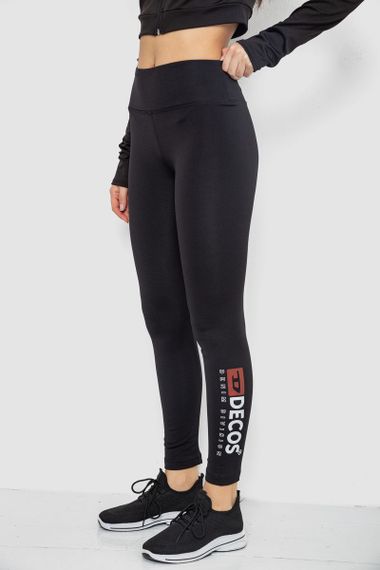 Лосини утеплені, колір чорний, 243R051-3 | Зображення 2