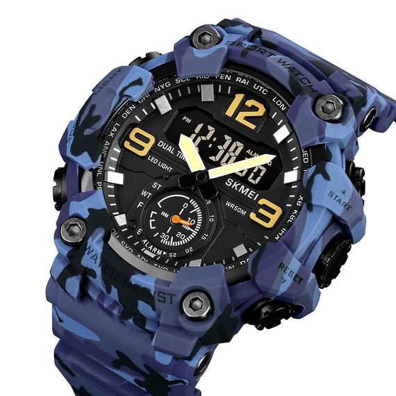Чоловічий годинник Skmei 1965CMBU Camo Blue | Зображення 1