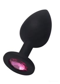 Силіконова анальна пробка із кристалом SKN KSIL-08S ( розмір S ) sexstyle