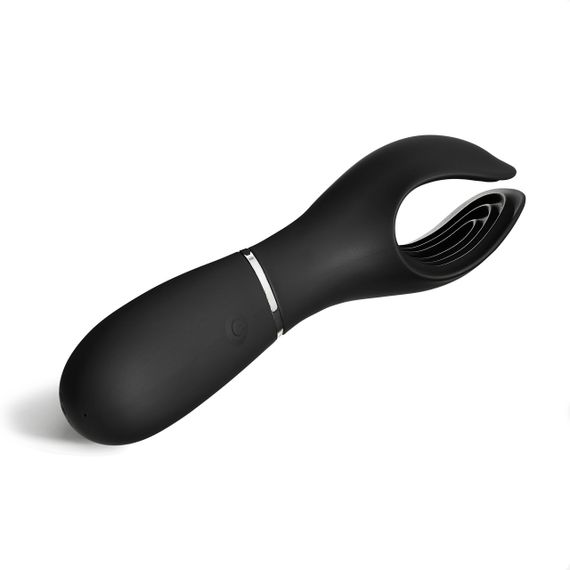 Чоловічий мастурбатор з вібрацією Vibrating Stimulator, чорний, So Divine (Велика Британія) Sex Aura | Зображення 2