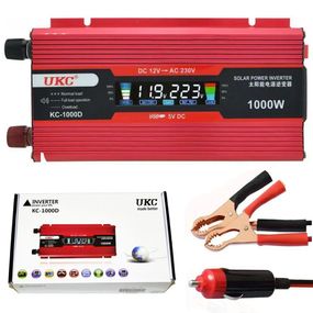 Автомобильный инвертор с дисплеем LCD, 1000W, AC/DC, KC-1000D / Преобразователь напряжения