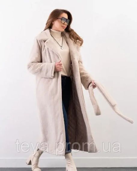 Пальто колір бежевий розміри S, XL, L, M FI_009098 | Зображення 1