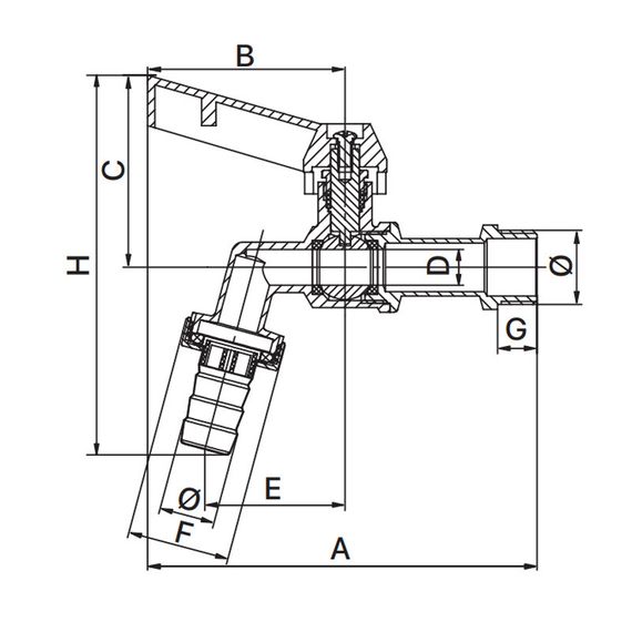 Кран для поливу Europroduct EP.3101 1/2" (EP6025) | Зображення 1