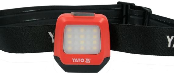Фонарь налобный диодный 2в1 аккумуляторный USB YATO YT-08598