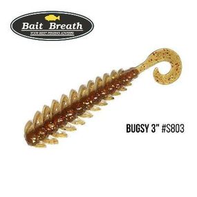 Силіконова приманка, Їстівний силікон Bait Breath BUGSY 3" Rock Soul (11 шт.) (S803 Pumpkin/Gold red)