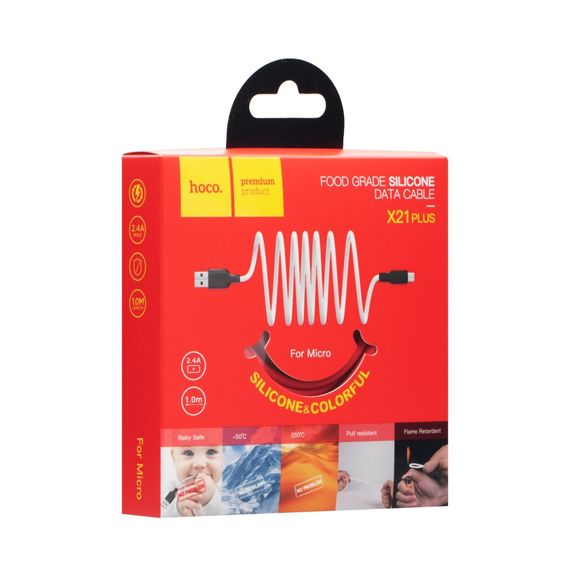 USB Hoco X21 Plus Silicone Micro | Зображення 4