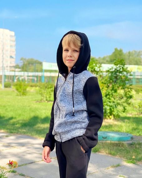 Джемпер для хлопчика на блискавці Носи своє 110 Сірий (p-11883-131041) | Зображення 6