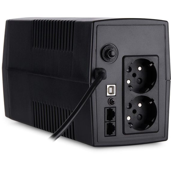 Пристрій безперебійного живлення Vinga LCD 800VA plastic case with USB (VPC-800PU) | Зображення 2