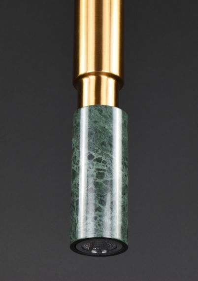 Люстра підвісна на 1 лампочку 27380 Латунь 45-150х10х10 см. | Зображення 4