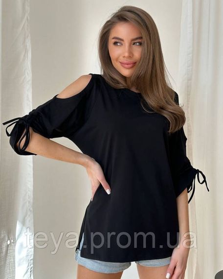 Футболка для жінок колір чорний FI_006930