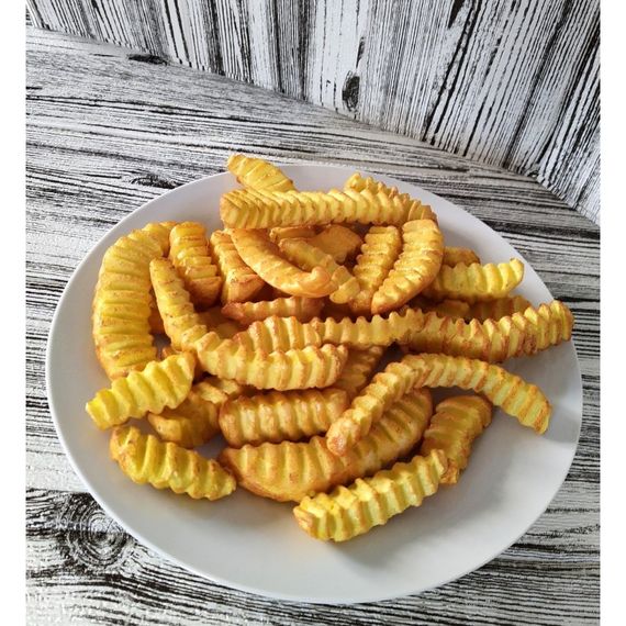 Муляж Картошка Фри (порция), рифлёная большая