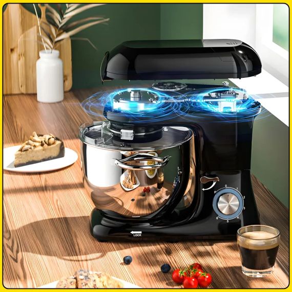 Кухонный комбайн с мясорубкой и блендером на 6 скоростей RAF R.6609B 1500W | Зображення 9