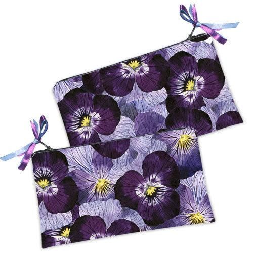 Косметичка женская Анютины глазки 20х12 см (K_FFL015)