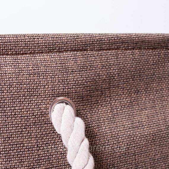 Кошик для білизни 40×33×36 (см) м'який 47 (л) Коричневий HP-41-1 | Зображення 2