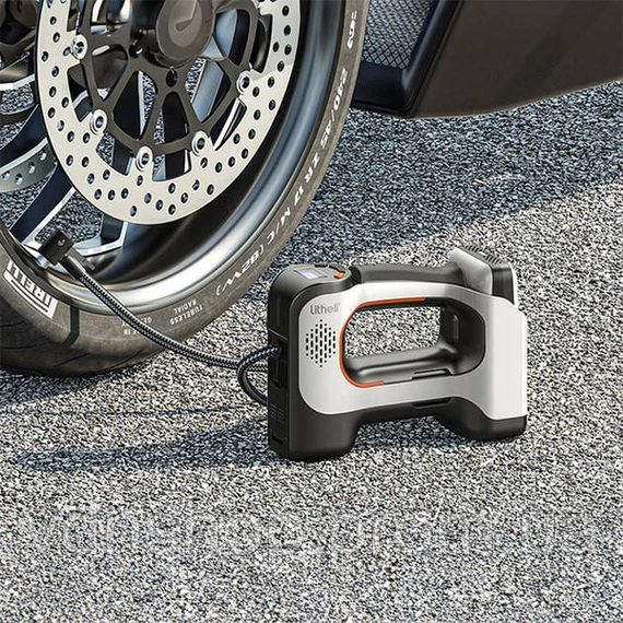 Аккумуляторный компрессор с фонарем Litheli питание от павербанка УМБ Litheli Power Bank 20000 мАч 45Вт XF-57 | Зображення 2