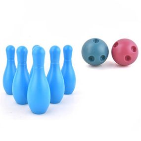 Детский игрушечный Боулинг 312-10, 6 кеглей, 2 мяча