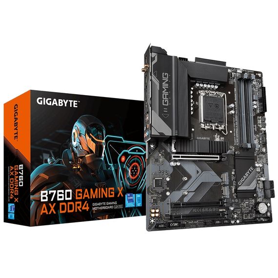 Материнская плата GIGABYTE B760 GAMING X AX DDR4 s1700 B760 4xDDR4 M.2 HDMI DP Wi-Fi BT ATX B760_GAMING_X_AX_DDR4 | Зображення 5