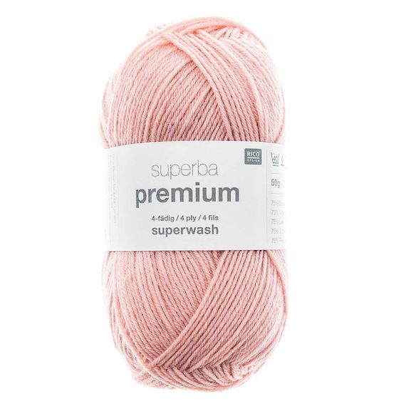 Шкарпеткова пряжа Rico Design Superba Premium Uni 50 г, 018 | Зображення 1