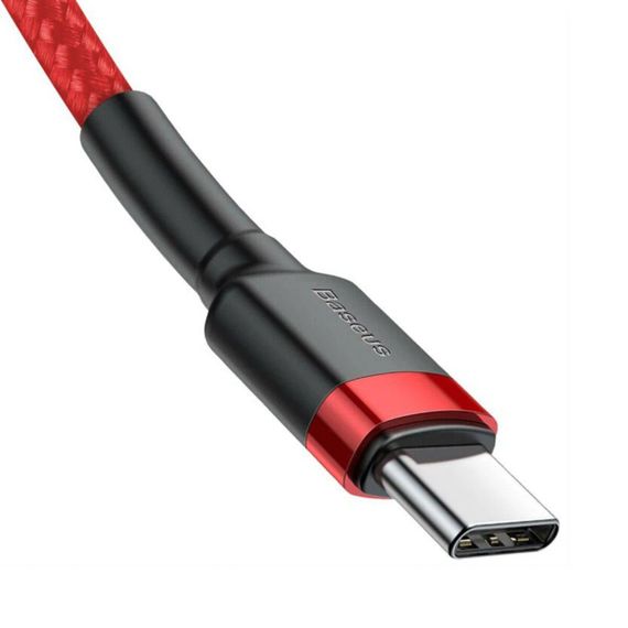 Кабель Baseus Cafule USB Cable Type-C-Type-C 3A 1m Red | Зображення 1