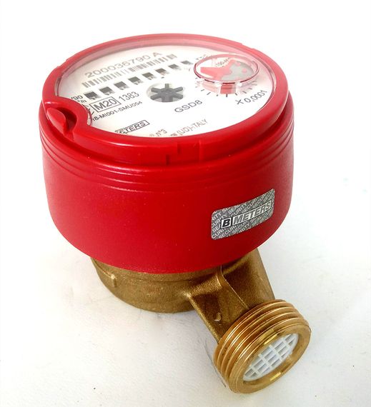 Лічильник гарячої води B METERS Ø1/2" 110мм  Italy 1/40 | Зображення 2
