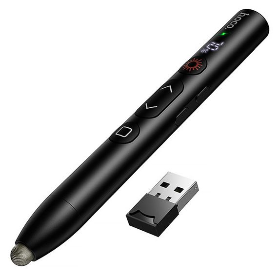 Лазерна указка Hoco GM203 Touch + стілус 180mAh Black | Зображення 4