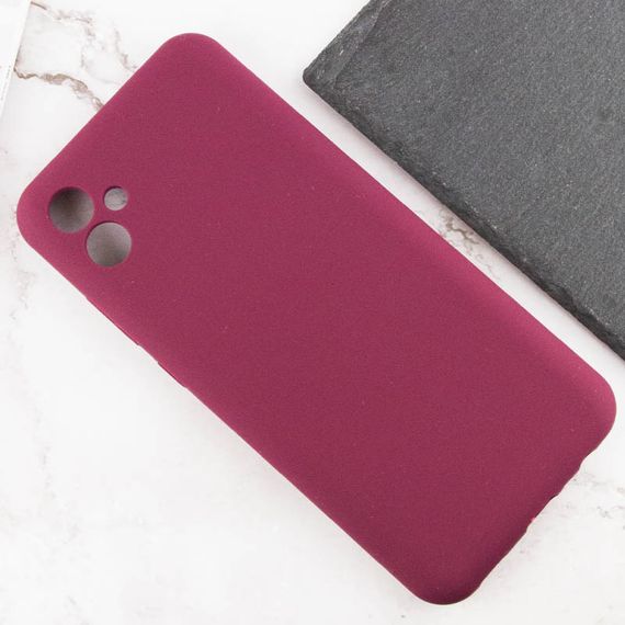 Чохол Silicone Cover Lakshmi Full Camera (AAA) для Samsung Galaxy A08 / A07 4G / A07s Бордовий / Plum | Зображення 4
