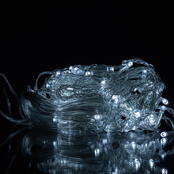 Новорічна гірлянда штора 1,5х1,5 м 64 LED білий провід Білий ZWM1564LEDW | Зображення 4