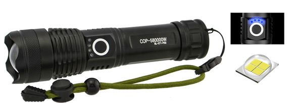 Ліхтар Police X71A-HP50 з індикацією заряду, zoom, ЗУ Type-C (47365-71_176)