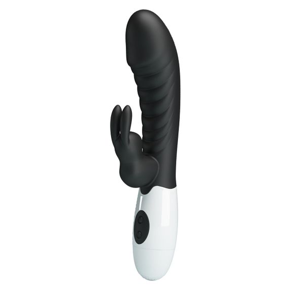 Вібратор - Pretty Love Naughty Bunny Vibrator Black Sex Aura | Зображення 1