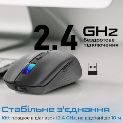 Мышка Promate Kitt Wireless Black (kitt.black) | Зображення 5