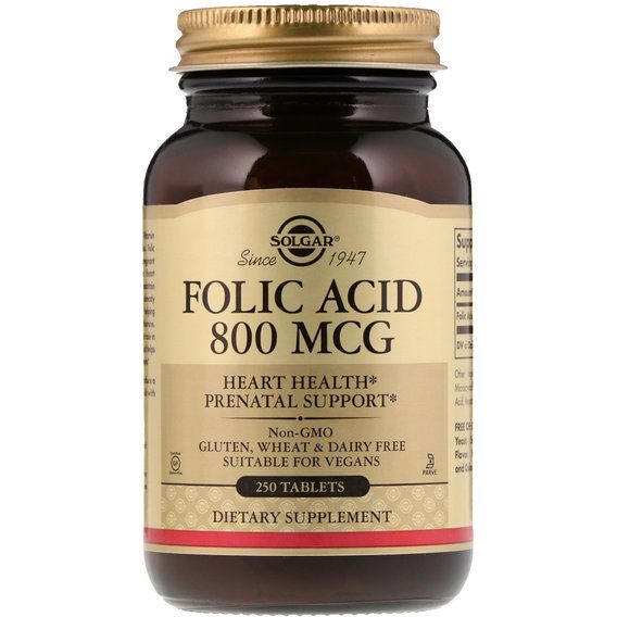 Фолиевая кислота Solgar Folic Acid 800 mcg 250 Tabs
