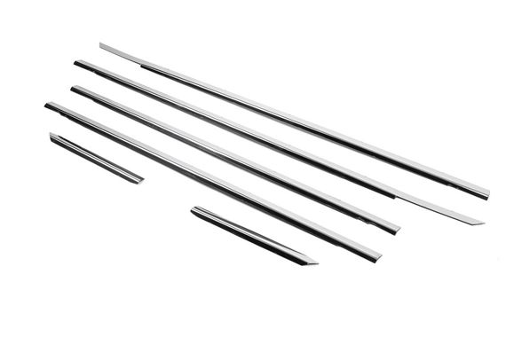 Наружняя окантовка стекол (4 шт, нерж) OmsaLine - Итальянская нержавейка для Volkswagen Passat B5 1997-2005 гг | Зображення 2